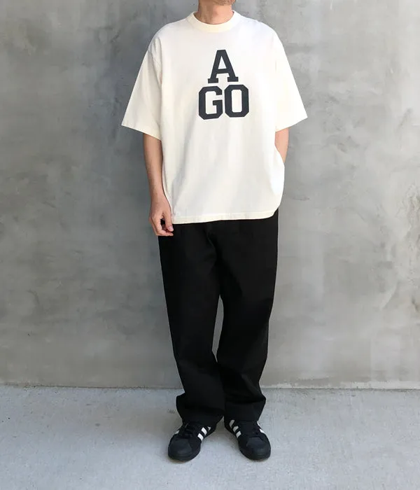blurhms ROOTSTOCK/CHIC-AGO 88/12 Print Tee WIDE (IVORY)