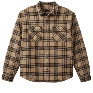 Brixton - Bowery Quilted Flannel (Woodsmoke/Black)
