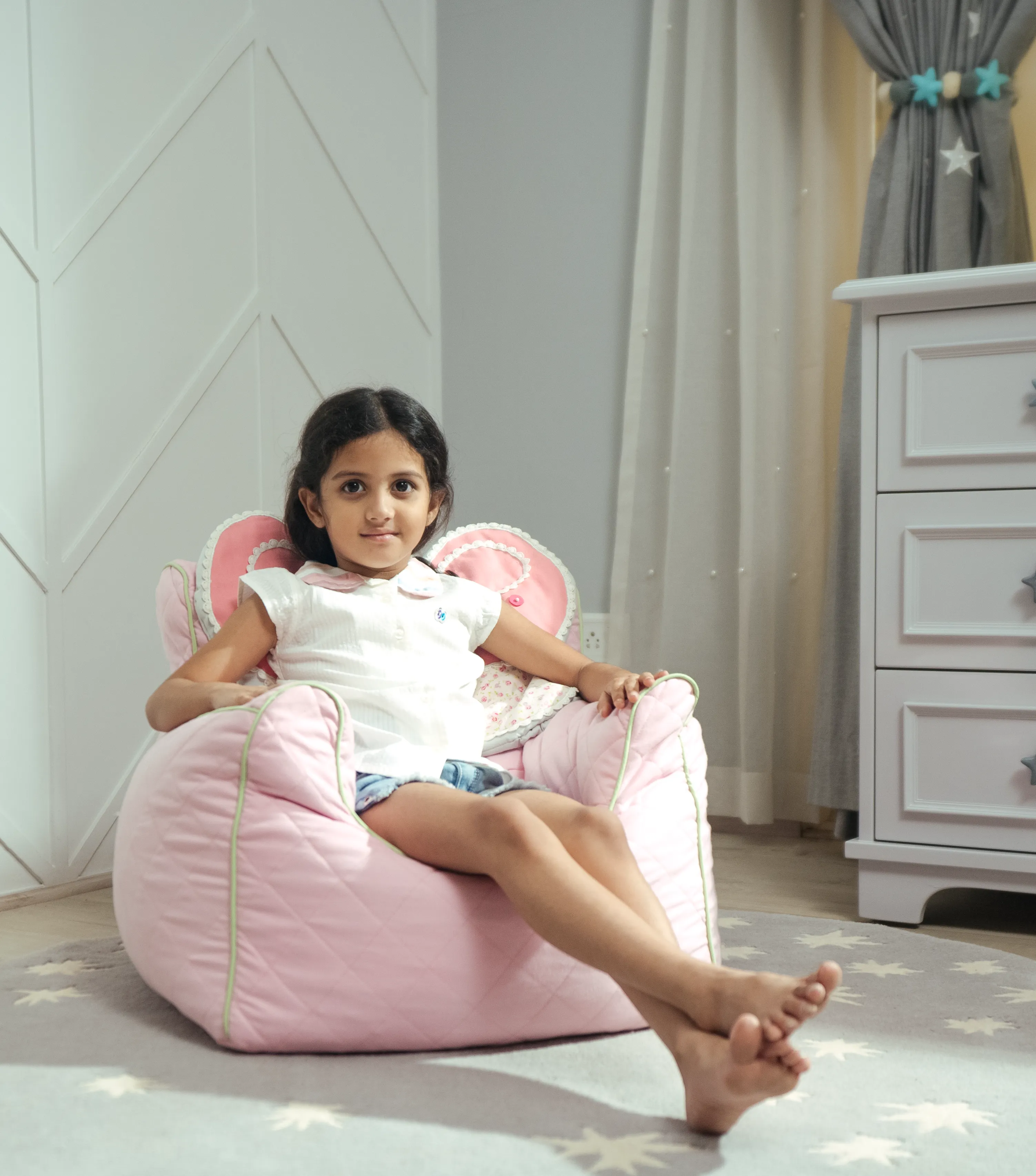 BUTTERFLY  QUILTED - BEAN CHAIR COVER