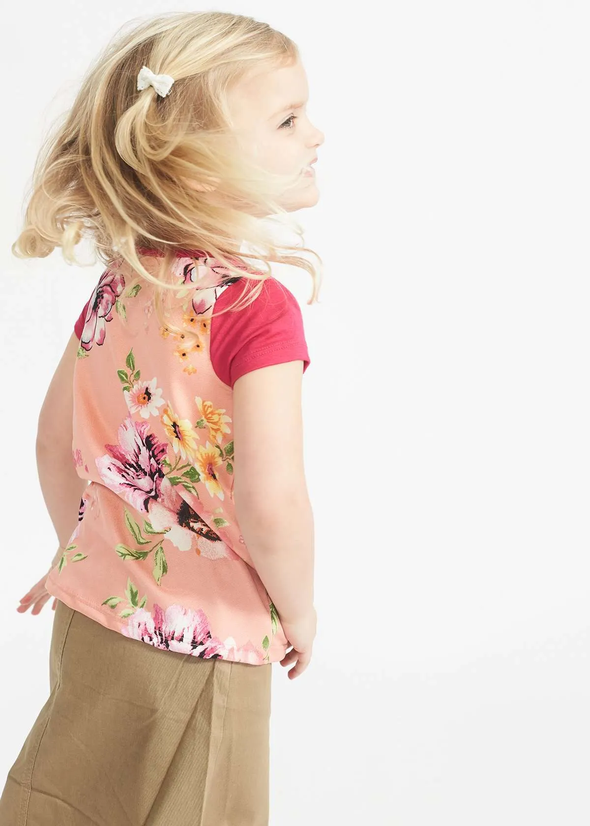 Floral Twist Front Tee - FINAL SALE