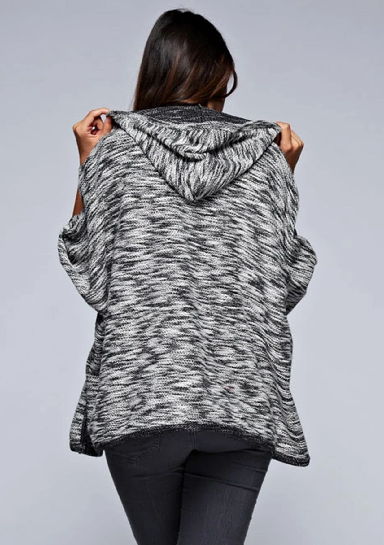 French Terry Hooded Poncho