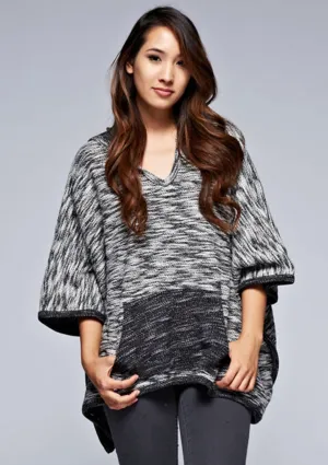 French Terry Hooded Poncho