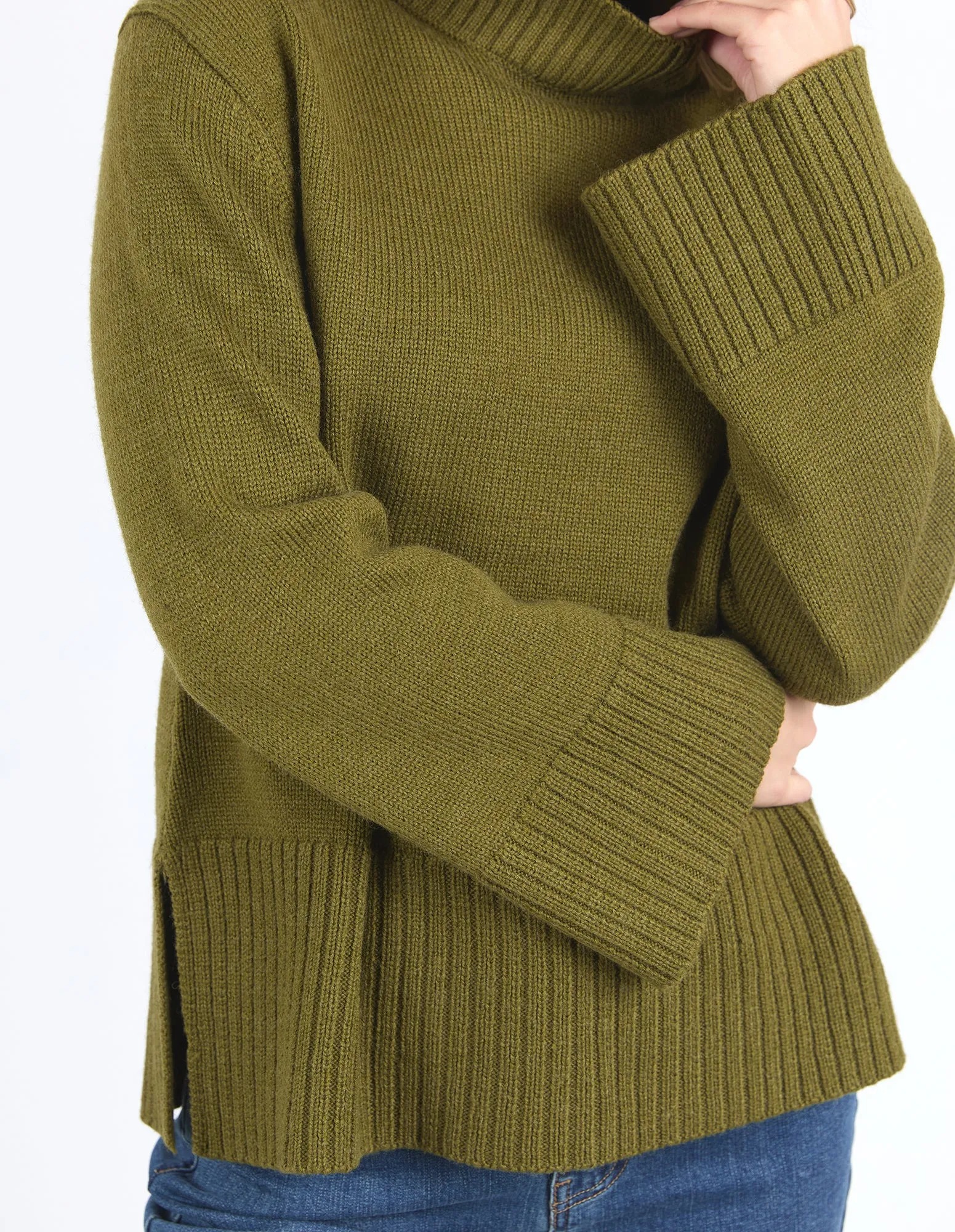 Jude Knit Jumper - Olive