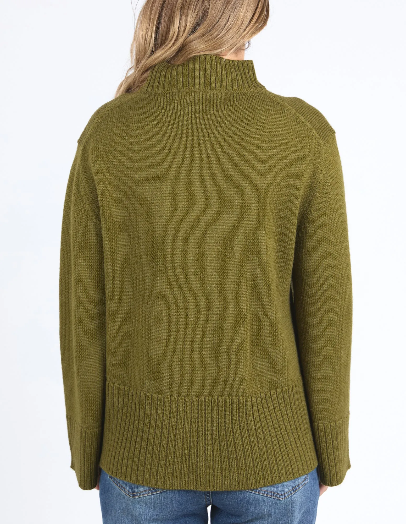 Jude Knit Jumper - Olive