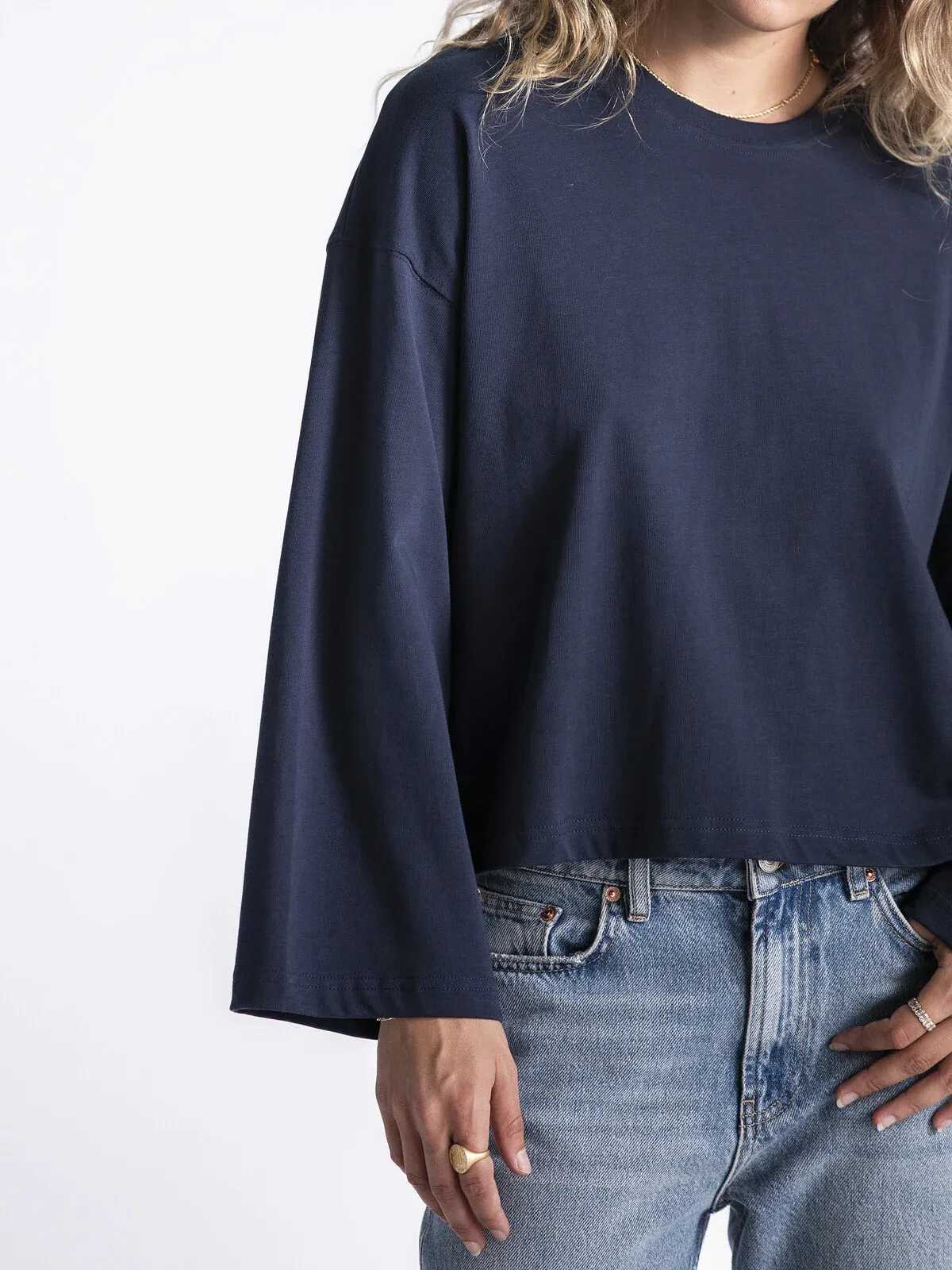Les Soeurs - Aline Long Sleeve - Navy