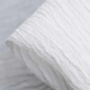Lisbon Ivory Crinkle Linen