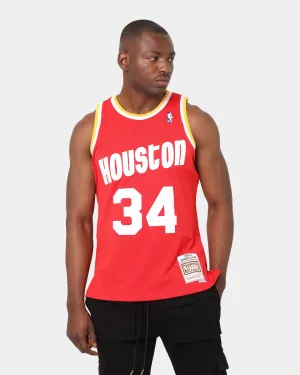 Mitchell & Ness Houston Rockets Hakeem Olajuwon #34 '93-'94 Road Swingman Jersey Scarlet