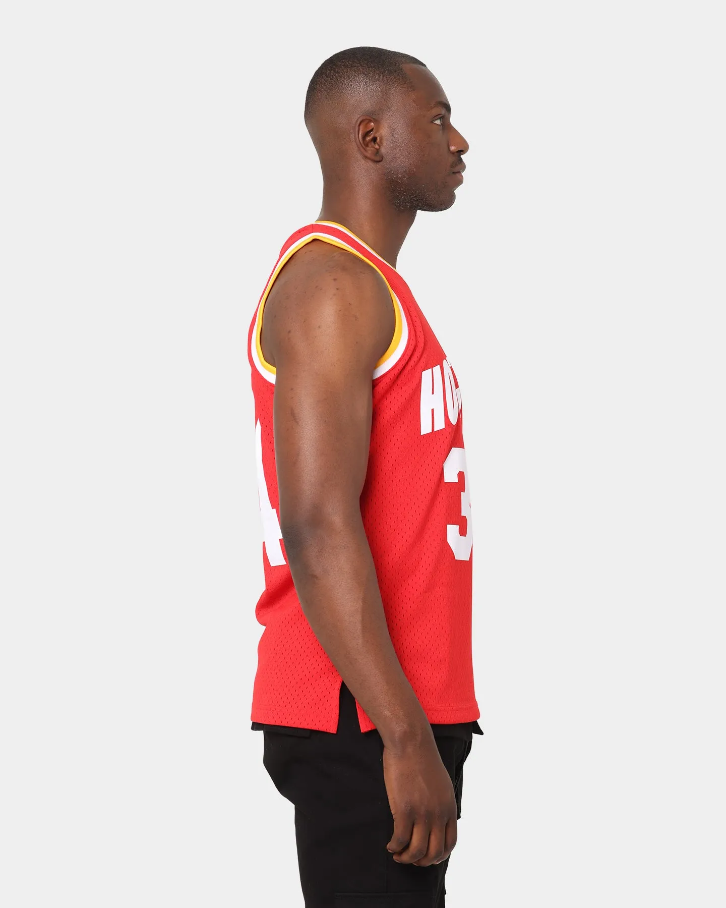 Mitchell & Ness Houston Rockets Hakeem Olajuwon #34 '93-'94 Road Swingman Jersey Scarlet