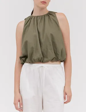 Nola Bubble Hem Sleeveless Top