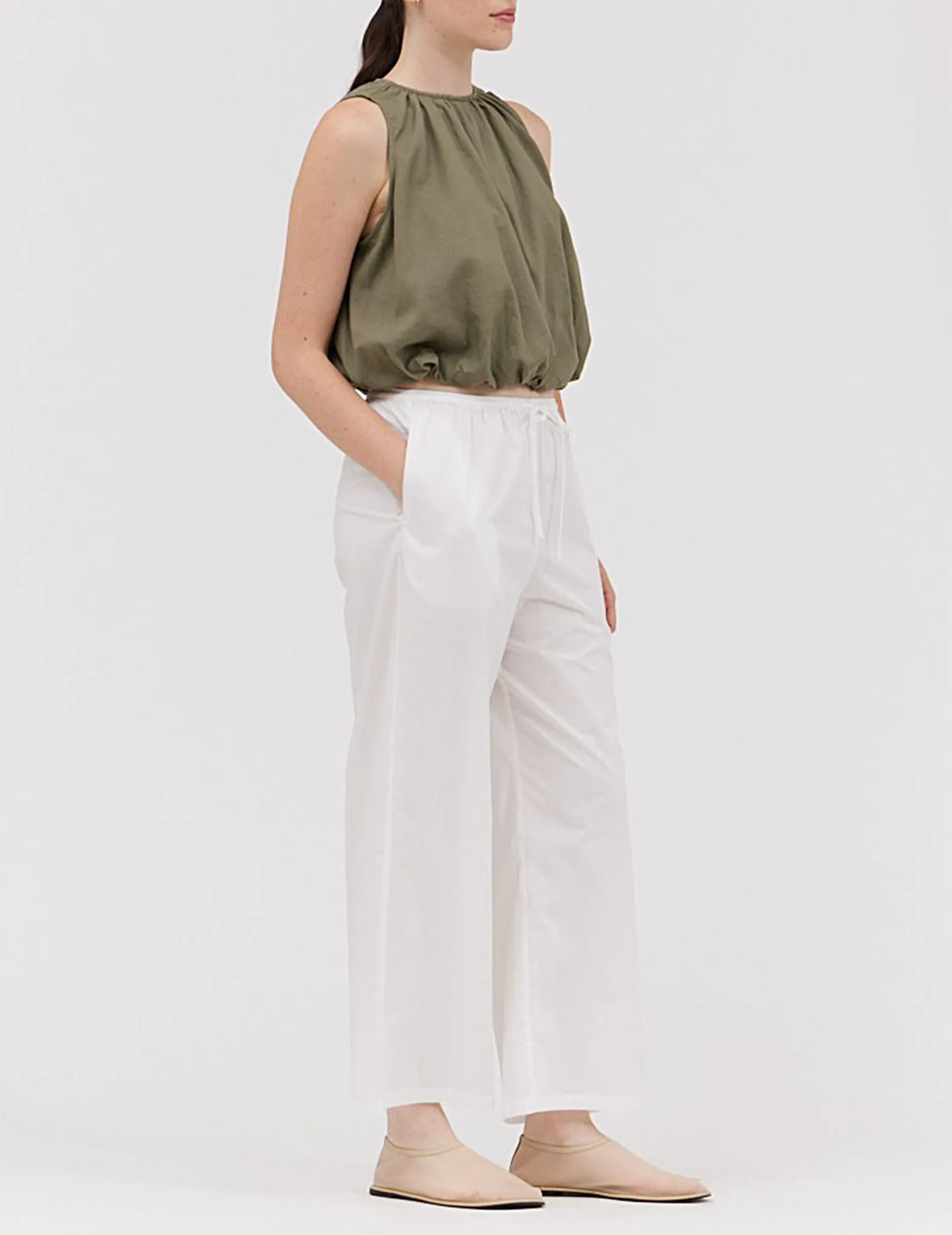 Nola Bubble Hem Sleeveless Top