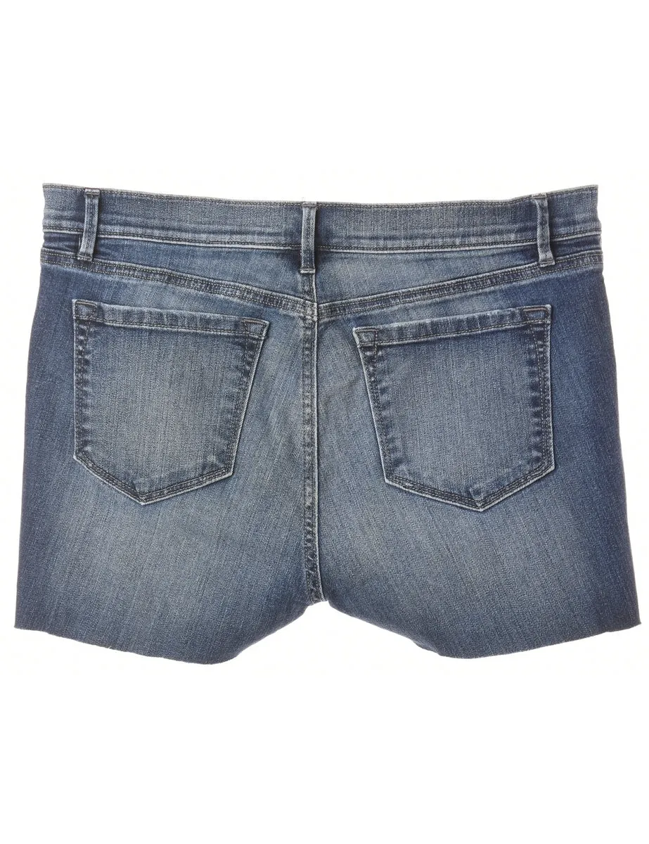 Reworked Molly Frayed Denim Shorts - W33