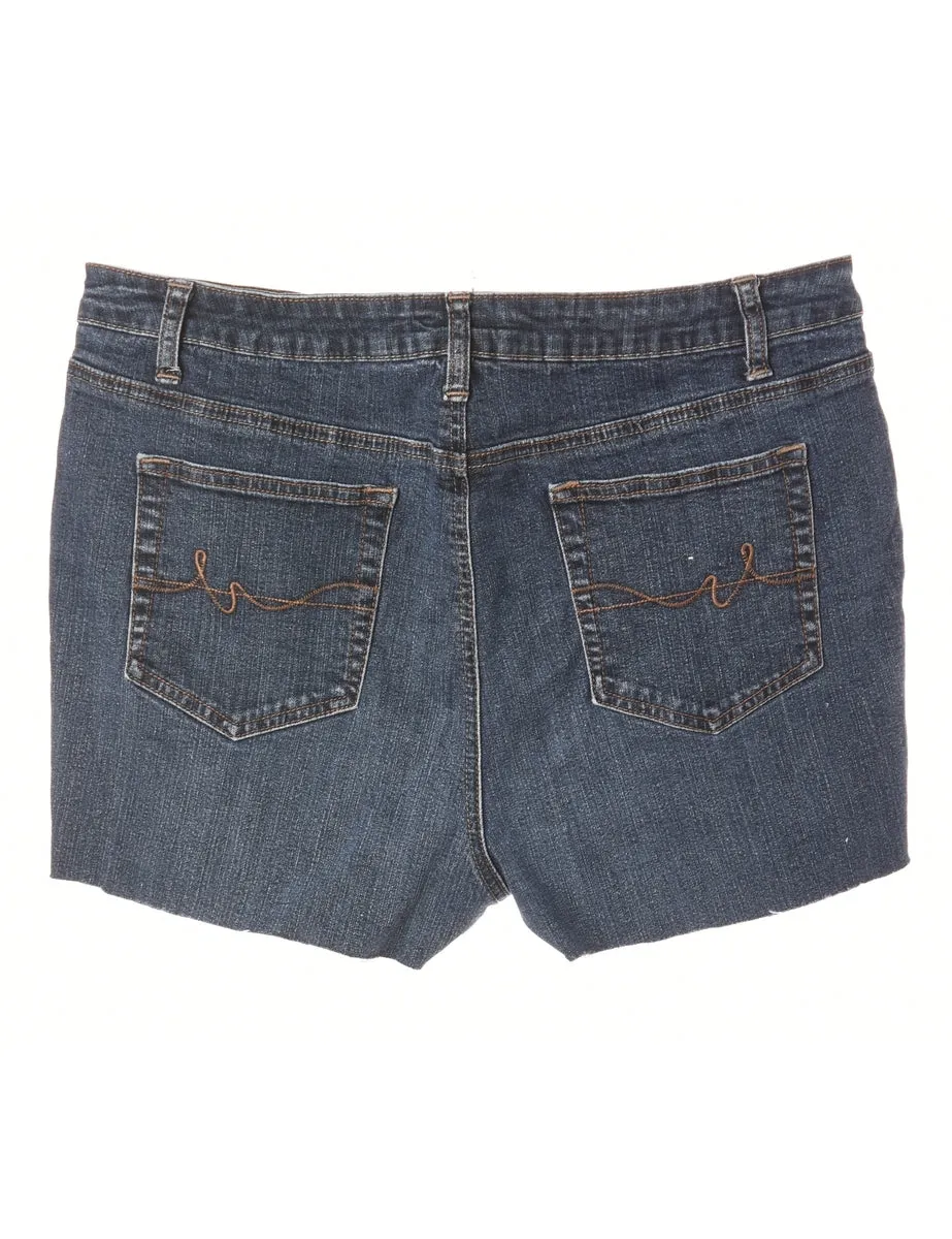 Reworked Molly Frayed Denim Shorts - W34
