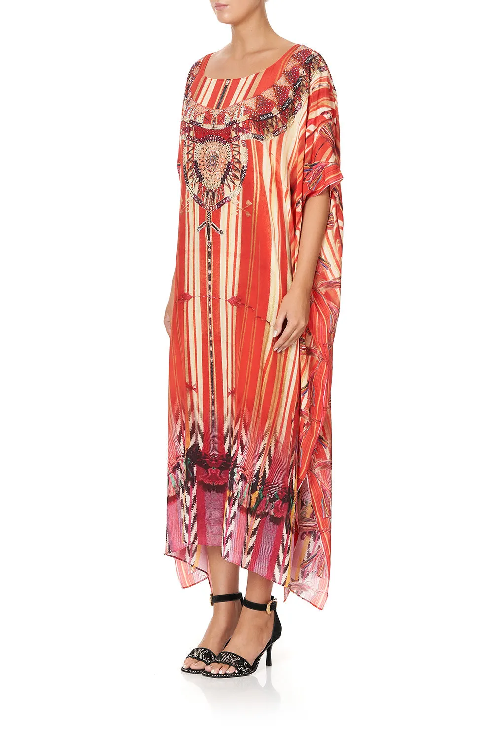 ROUND NECK KAFTAN ARROW OF THE LOOM