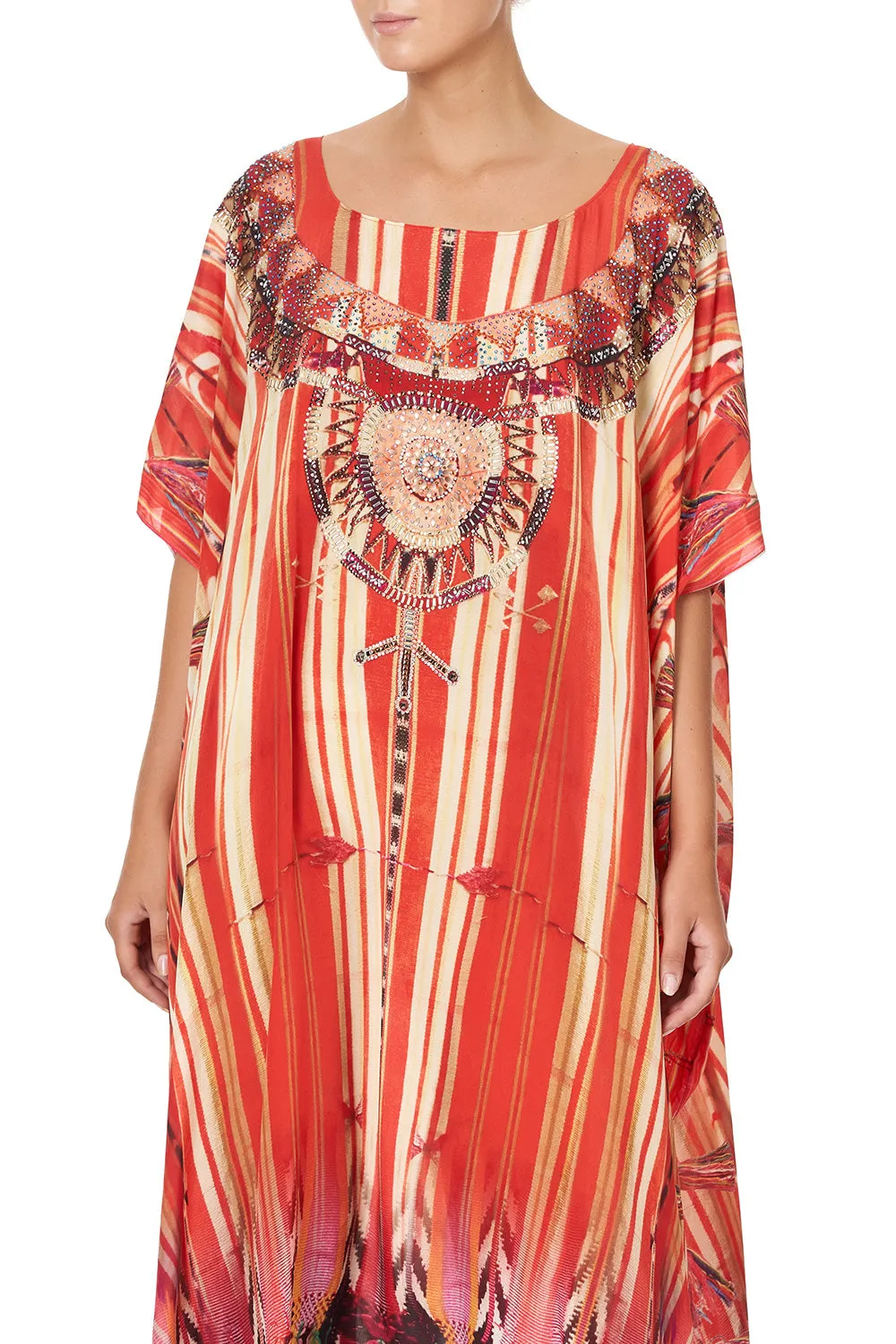 ROUND NECK KAFTAN ARROW OF THE LOOM