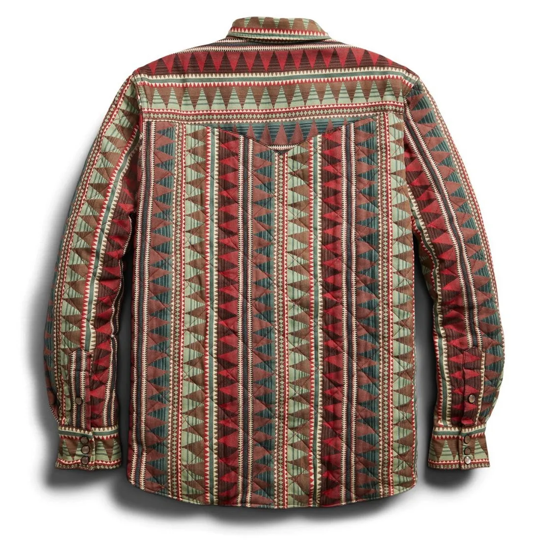 RRL by Ralph Lauren Quilted Jacquard Overshirt Red / Multi