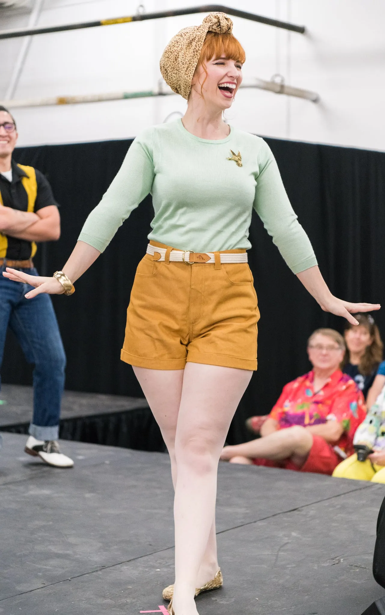 SALE Mustard High Waisted Shorts
