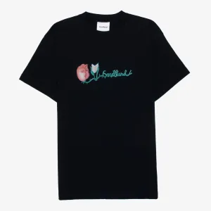 SOULLAND Flower Logo T-shirt Black