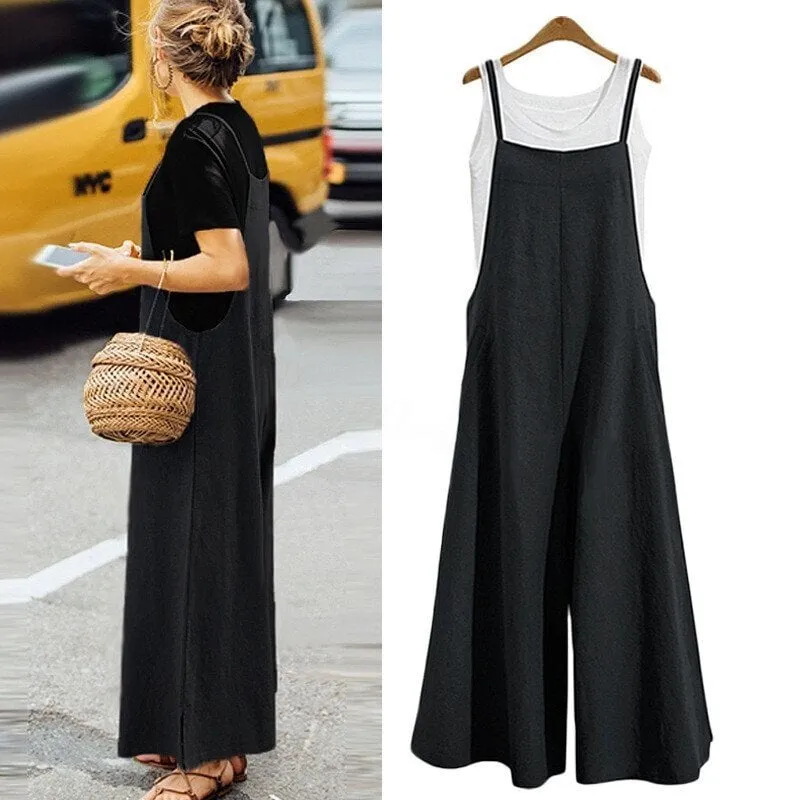 Uitverkoop 49% kortingMouwloze oversized casual jumpsuit voor dames