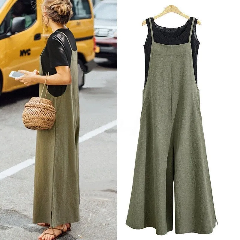 Uitverkoop 49% kortingMouwloze oversized casual jumpsuit voor dames