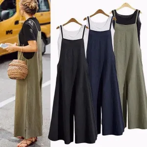 Uitverkoop 49% kortingMouwloze oversized casual jumpsuit voor dames
