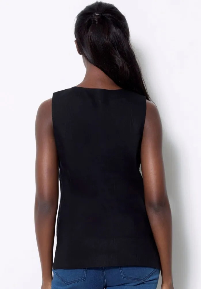UP! Linen Sleeveless Top