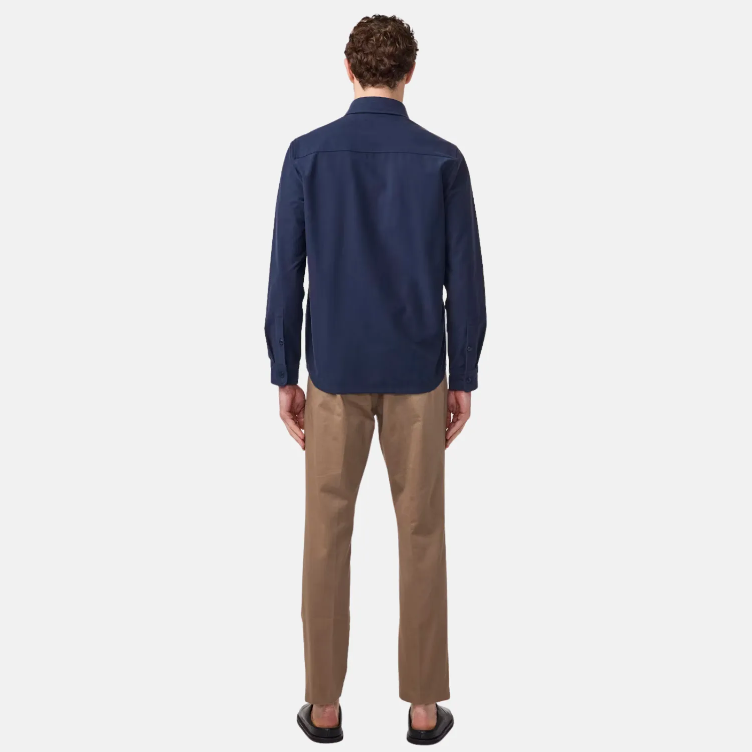 Verner 5379 Organic Cotton Blend Overshirt (Navy Blue)