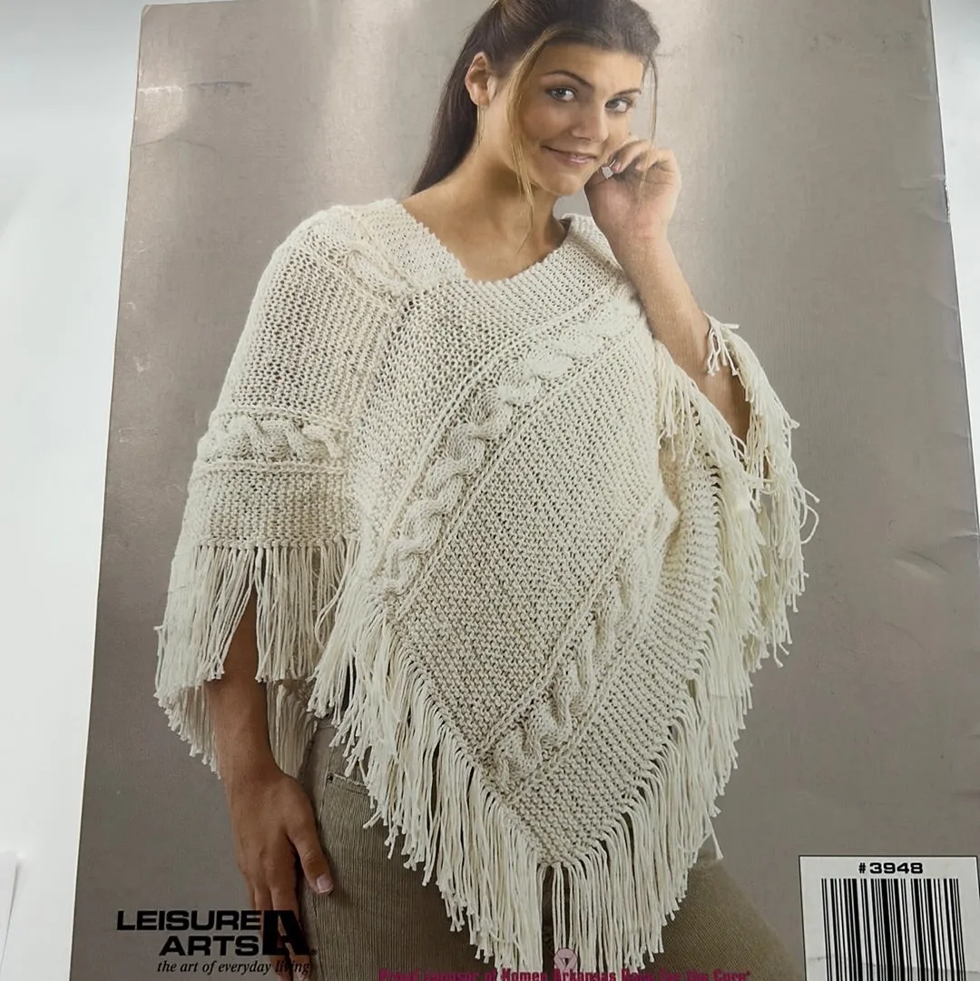 Vintage Magazine - Trendy Knit Ponchos (MAG0075)(BKS)
