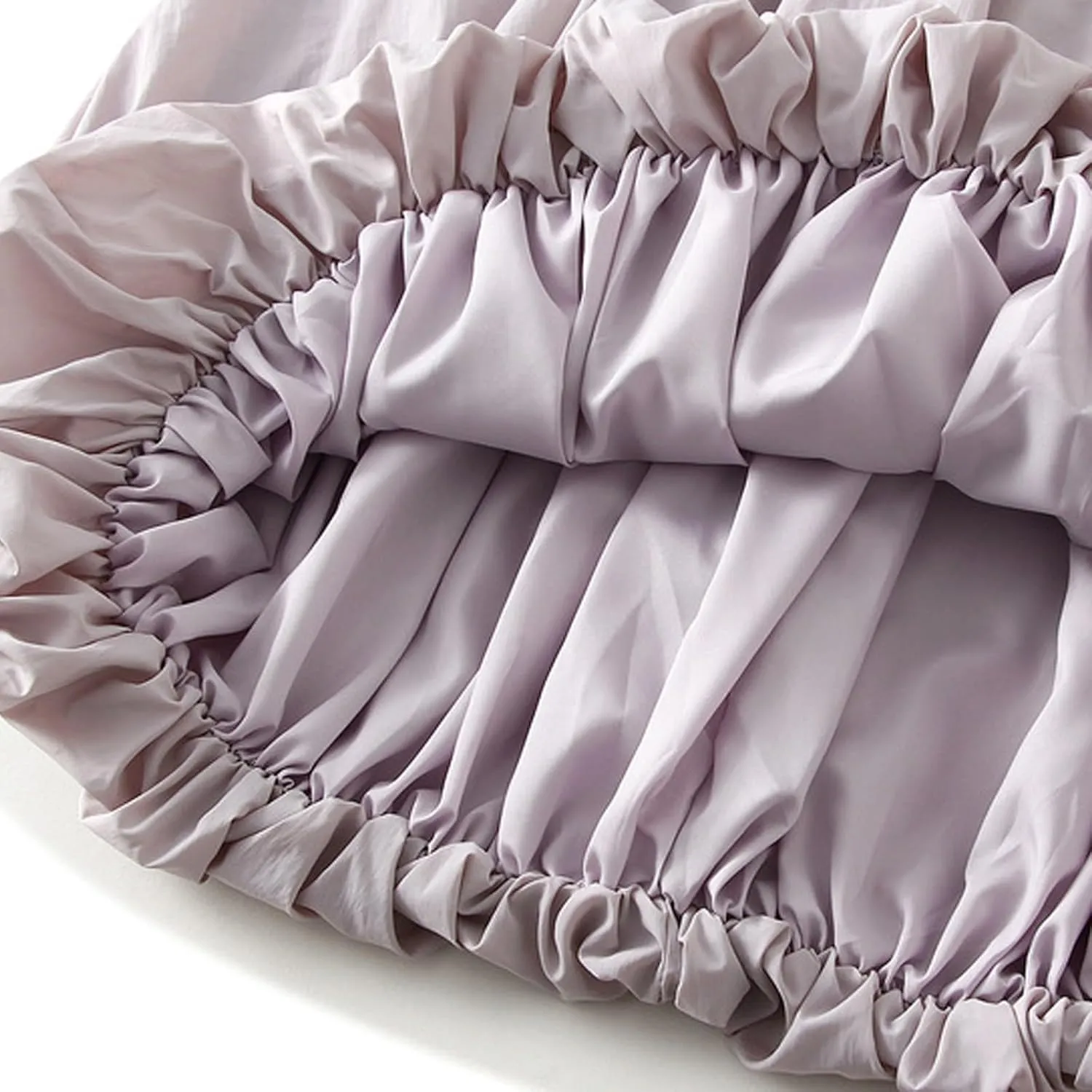 Womens Casual Boho Skirts Solid Lantern Skirt Trendy Pleated Elastic Waist Flower Bud A-line Skirt Beach Half Dress