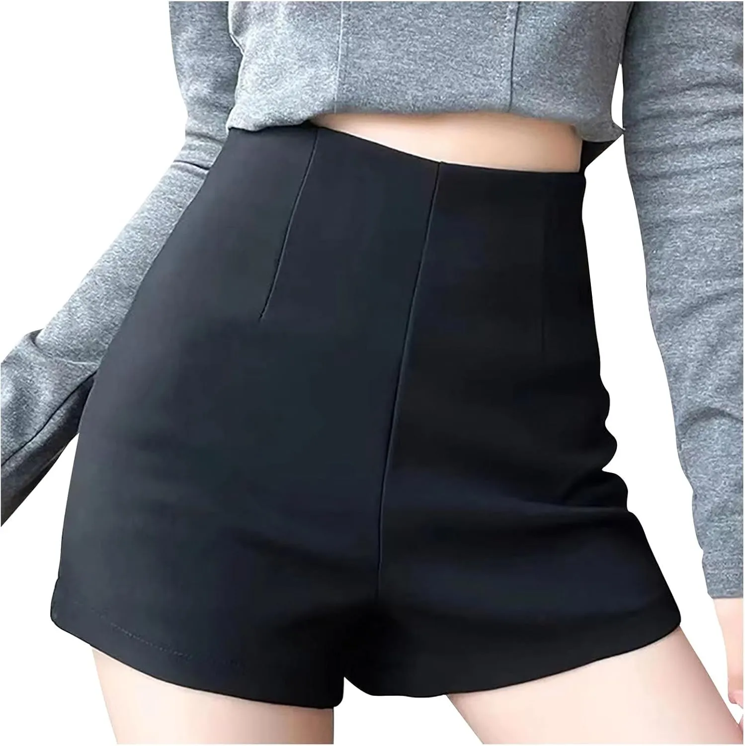 Womens Spring Summer Casual Shorts Solid High Waisted Fashion Sexy Suit Shorts Going Out Party Business Shorts